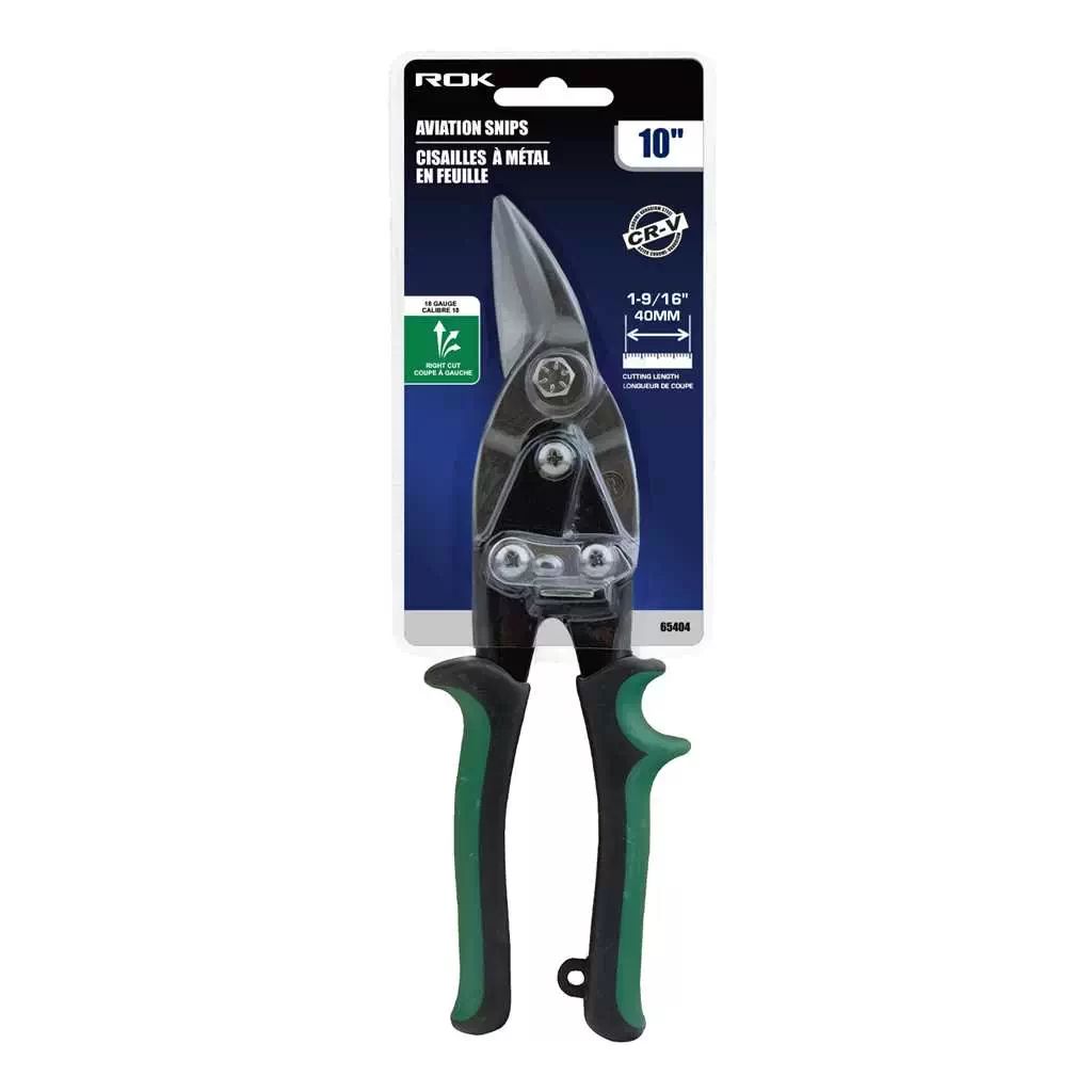 ROK 65404 10" Right Aviation Tin Snips